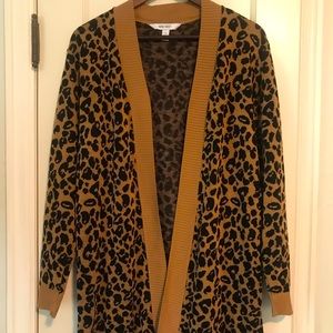 Nine West Animal Print Cardigan